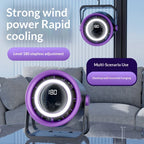 HOMEFISH Leiser USB-Tischventilator mit Turbofunktion