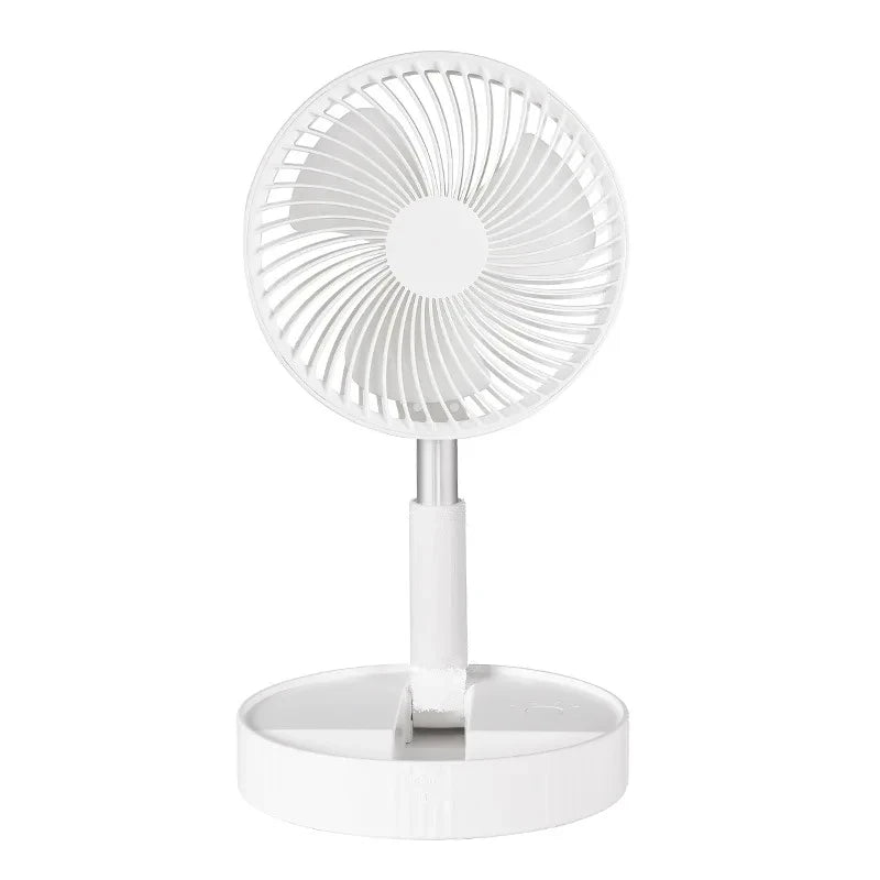 Einziehbarer Ventilator, USB-Aufladung, zusammenklappbar, tragbar, Mini-Elektroventilator, Schlafsaal, Outdoor-Kühlgeräte, verstellbare Heimventilatoren